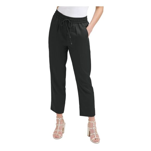Dkny | Pants & Jumpsuits | Dkny Womens Black Stretch Drawstring Ankle ...